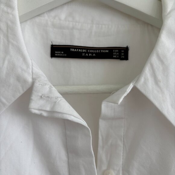 White Zara Ruffled Off-Shoulder Blouse - Medium - Picture 5 of 7